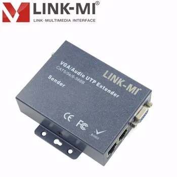 

LINK-MI LM-102T 2 Channel 1080P VGA Video Audio Sender Transmitter Over UTP RJ45 Cable 1x2 VGA Splitter With 2x100m Receivers
