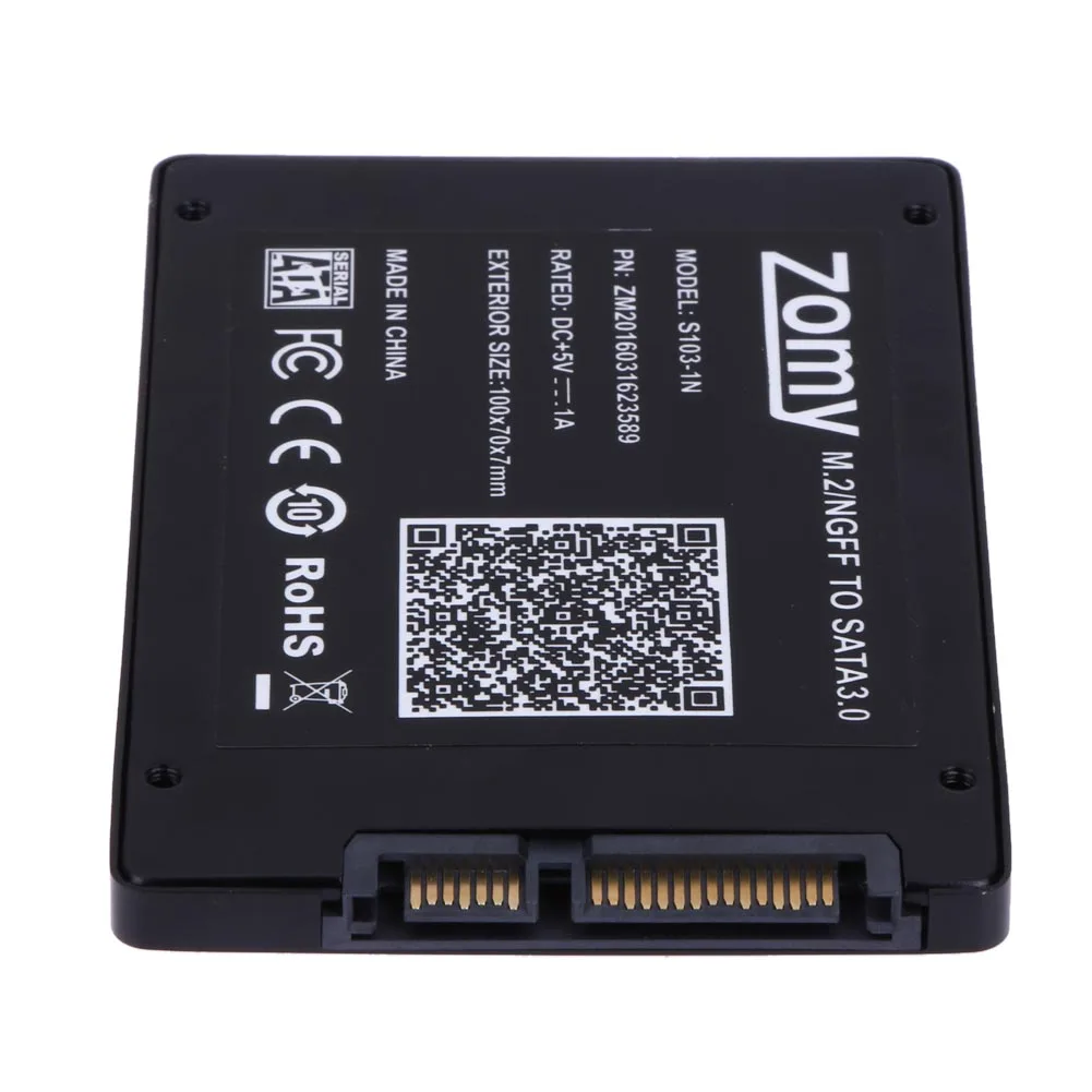 B Ключ M.2 NGFF SSD 2," SATA конвертер адаптер карты для 2230/2242/2260/2280 SSD коробка с металлической чехол NGFF M.2 адаптер