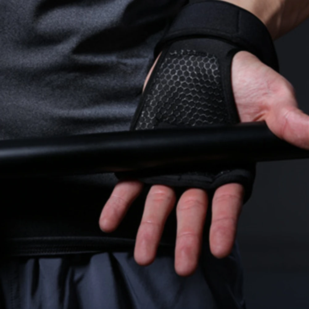 Мужские и женские фитнес антискользящий тренажерный зал перчатки, поддержка запястья Спортивная одежда для тренировок упорная защита рук мягкий подъем