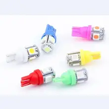 500 шт./лот Автомобильные светодиодные фары 12 V фара T10 5 СВЕТОДИОДНАЯ лента smd 5050 W5W 194 T10 5SMD ширина Внутреннее освещение