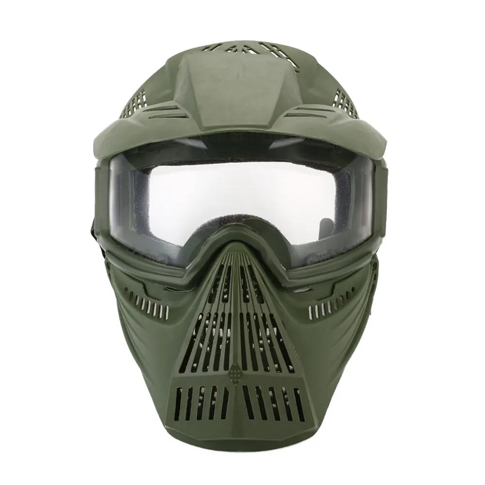  WoSporT Tactical Breathable Full Face Mask CS Hunting Military Lens Mask Airsoft Protection Masks P