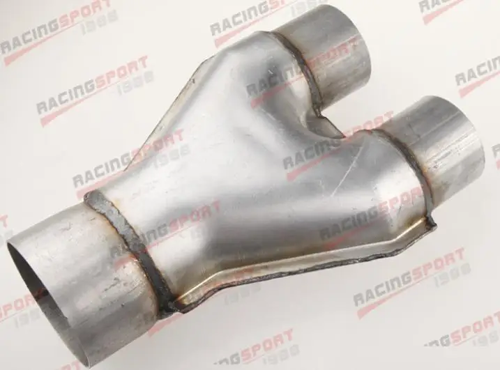 

Universal Custom Exhaust Y-Pipe 2" Dual 2.5" Single Aluminized Steel