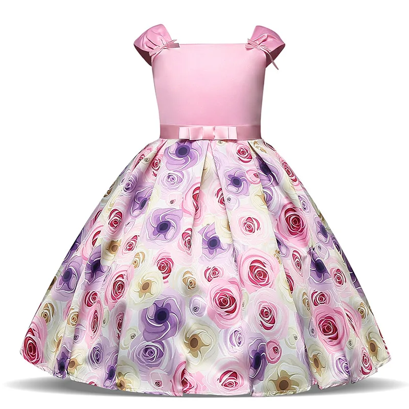 

Elegant Girl Wedding Dress Children Brand Clothing Girls Dresses Flower Kids Clothes Evening Party Designs For Princess Dress