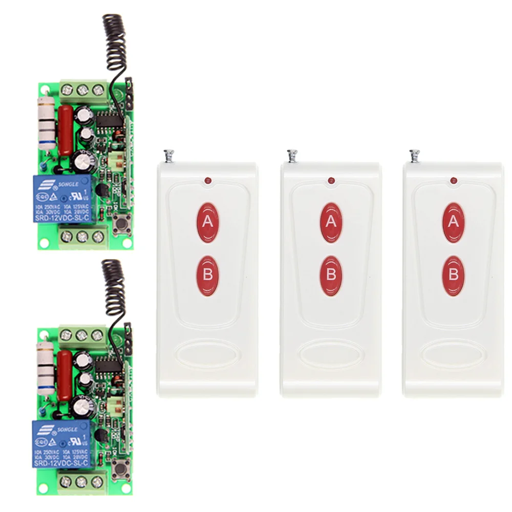

1000m AC 220V 110V 1 CH 1CH RF Wireless Remote Control Bulb Lamp Switch System, 2CH Transmitter+Receiver ,315/433 MHz