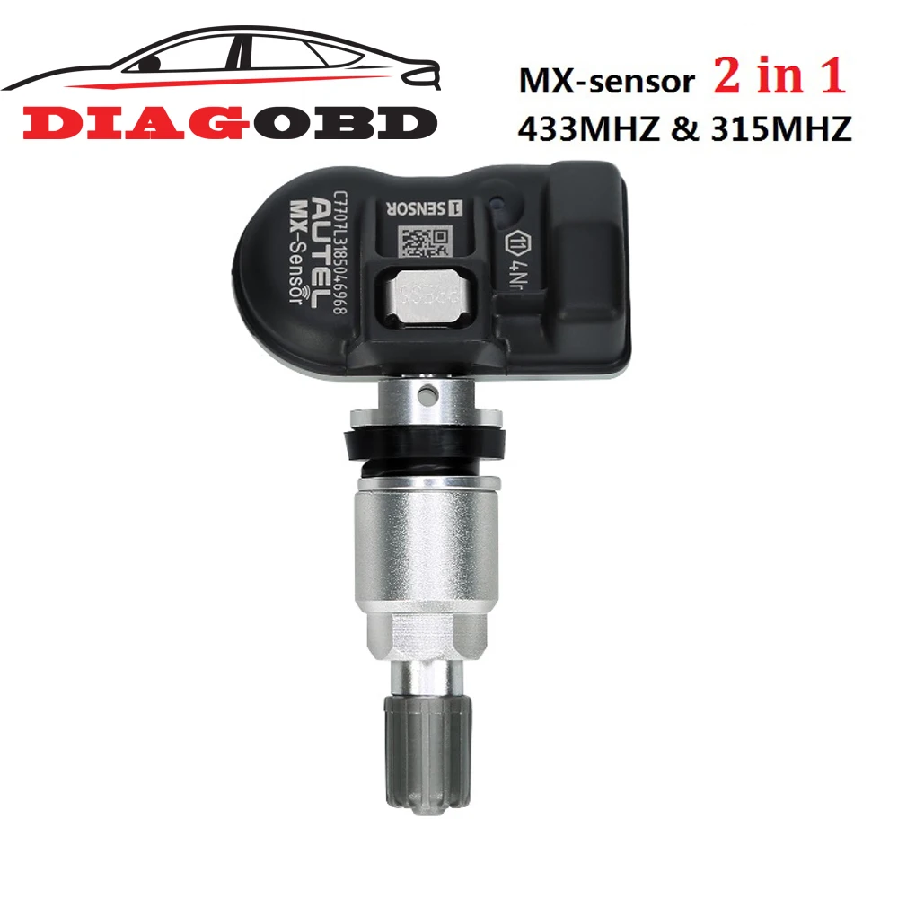 

Autel MX-Sensor 2 In 1 433MHz&315MHz Clamp-In OE-Level Programmable Sensor for Tire Pressure Monitoring System TPMS 98% Vehicles