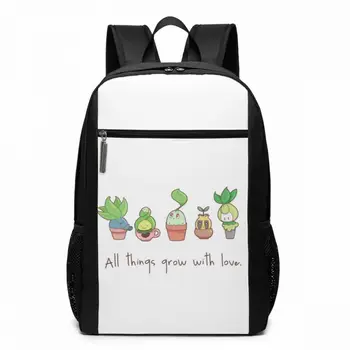 

Pokemon Go Backpack ALL THINGS GROW WITH LOVE Backpacks Travel Men - Women Bag High quality Trending Multifunctional Bags