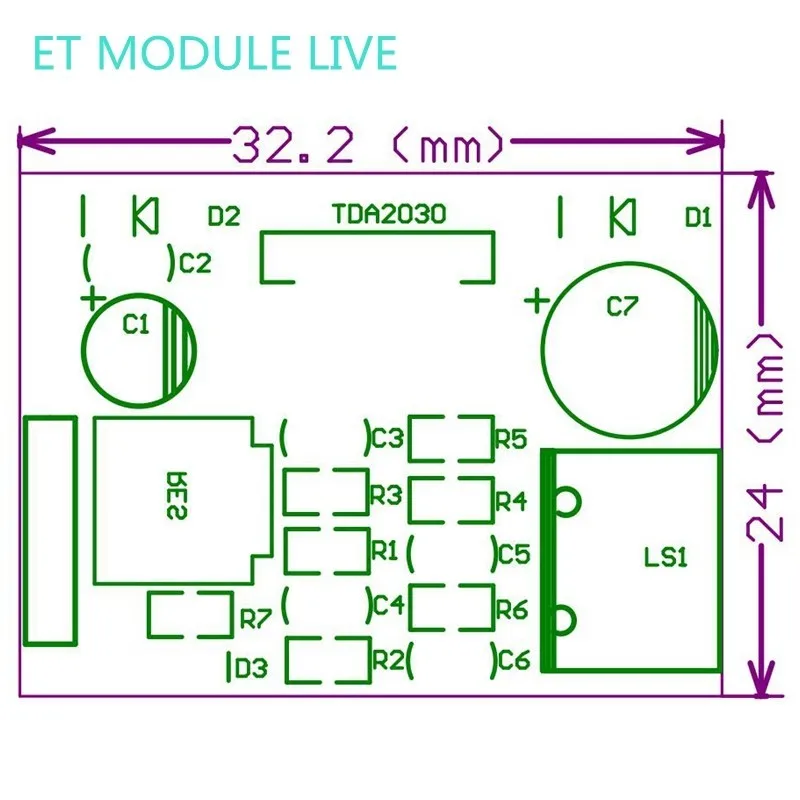 Audio Amplifier Board Module TDA2030