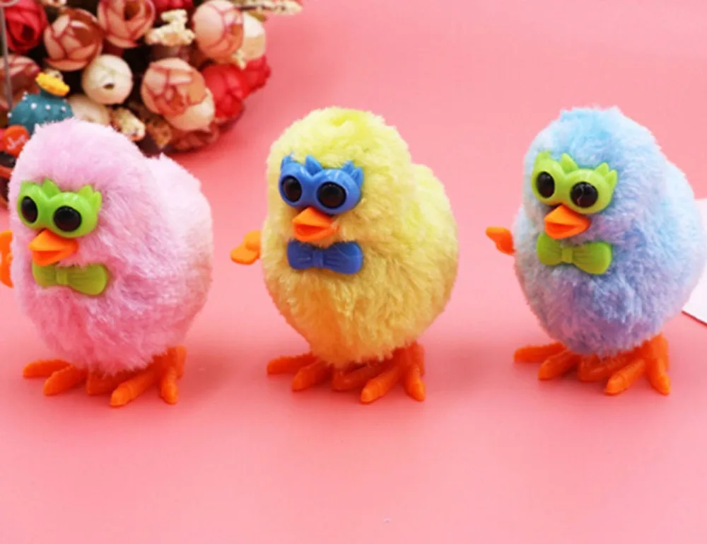 New-1pcs-Glasses-Plush-Chick-Toy-Clockwork-Toy-Plush-Chick-Cute-Toys-Baby-Children-s-Plush (2)