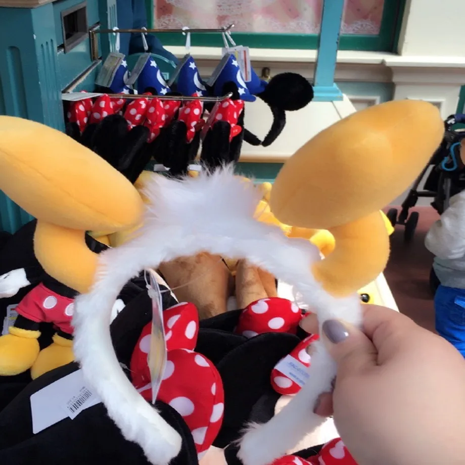 

1pc cartoon funny Donald feet Duffy bowknot hair clasp Hair Band headband accessory creative sweet plush stuffed toy