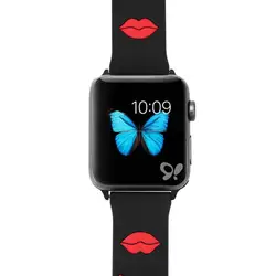 Модный силиконовый ремешок для Apple Watch 38 мм 40 мм 42 мм 44 мм силиконовый ремешок для Apple Iwatch серии 1 2 3 4 Силиконовый ремешок для часов