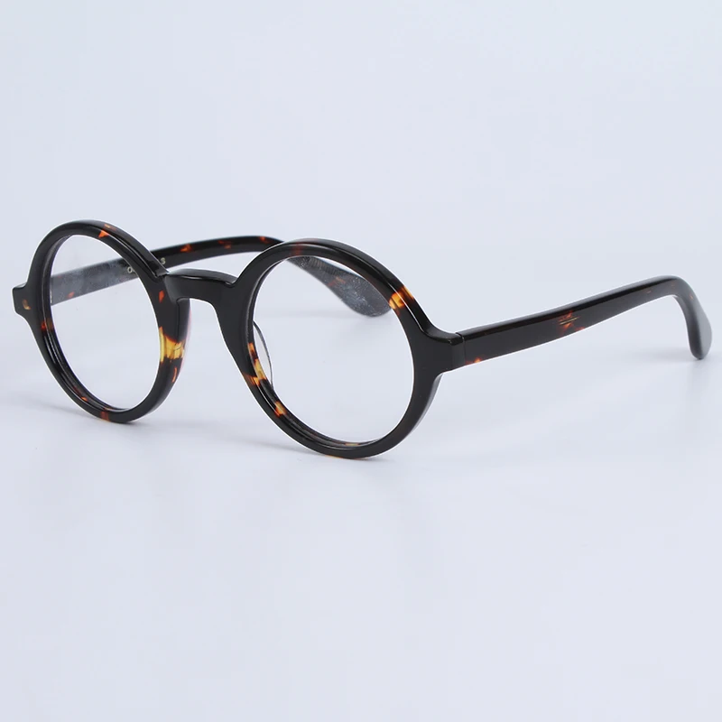 

Optical Eyeglasses Frame Men Women With Case&Box Vintage Round Johnny Depp Computer Glasses Spectacle Frame Male Clear Lens