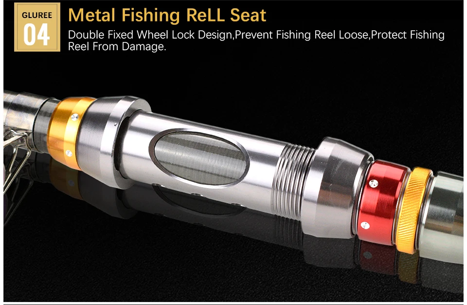 GLUREE 99% Carbon Portable Spinning Telescopic Fishing Rod  Sea Hand Pole Superhard  Fishing Tackle1.8 2.1 2.4 2.7 3.0 3.3 3 (13)