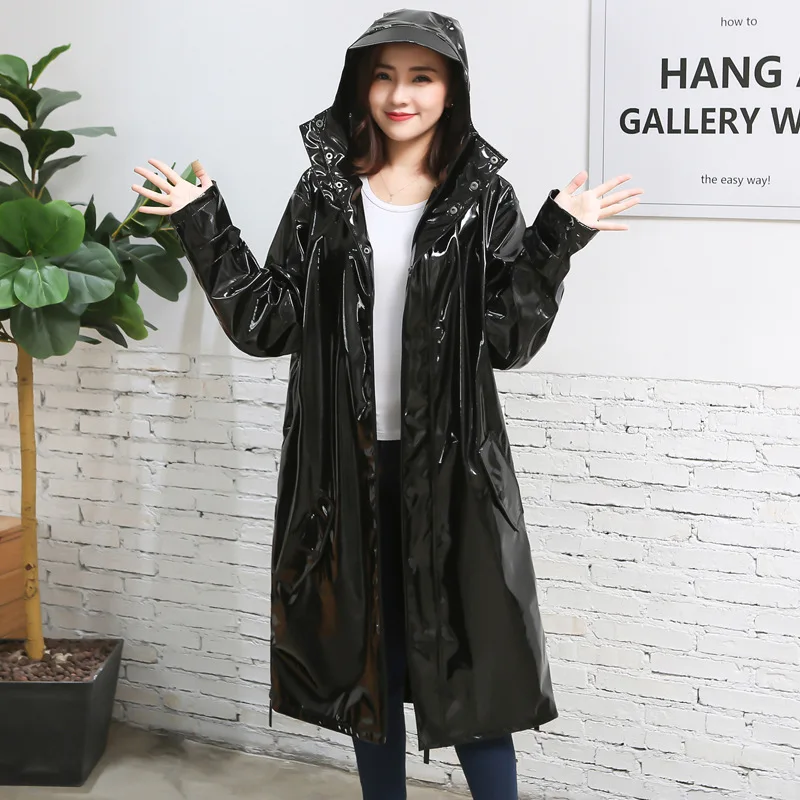 

Raincoat Women Impermeable Waterproof Fashion Ladies Rain Coat Breathable Ladies Long Rain Cover Water-Repellent Rain Gear