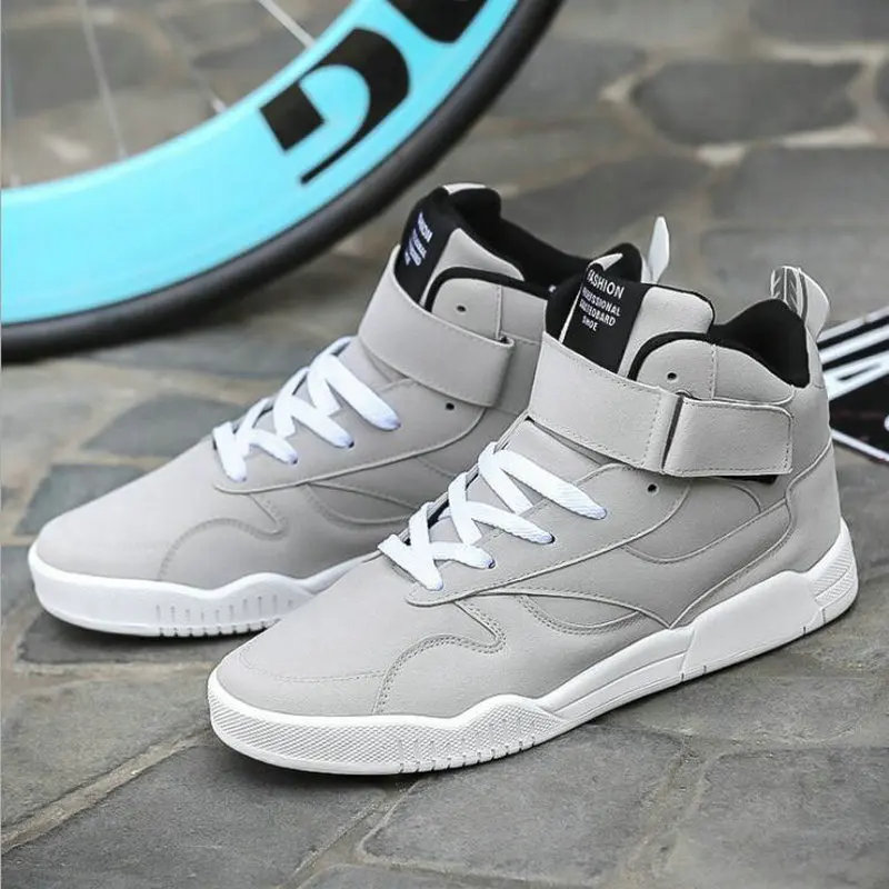 New Canvas Shoes Men Sneaker Zapatillas Hombre Black Red Casual High Top Sport Walking Lace Up Ankle Boots XX-216