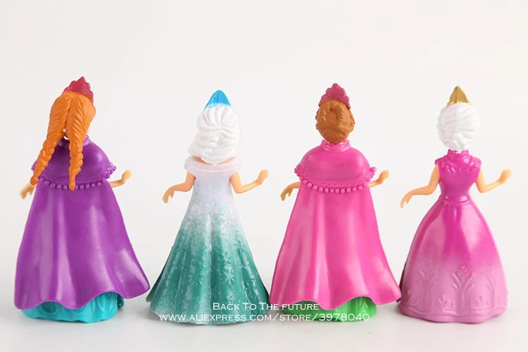 Disney Frozen Princess Anna Elsa change clothes 9cm 12pcs/set Action Figure Anime Figurine Toy model for children gift Disney Frozen Princess Anna Elsa change clothes 9cm 12pcs/set Action Figure Anime Figurine Toy model for children gift