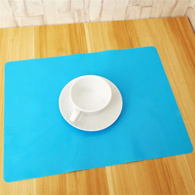 

40x30CM Silicone Baking Mat Non-Stick Dining Placemat Table Protector Kitchen Heat Insulation Pad Mug Coaster