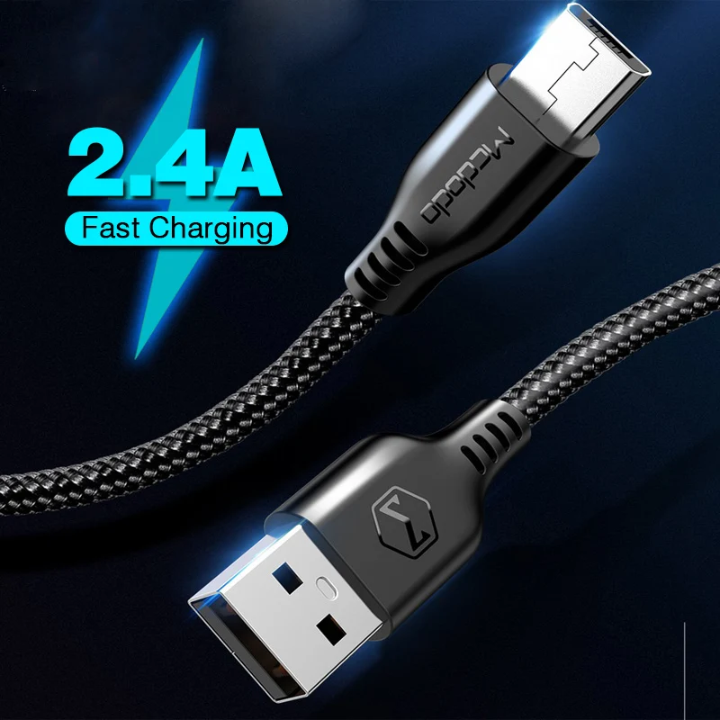 

MCDODO 2.4A Fast Micro USB Cable Charger Data Microusb Charging Cable For Samsung Huawei Xiaomi Andriod Mobile Phone Cables Cord