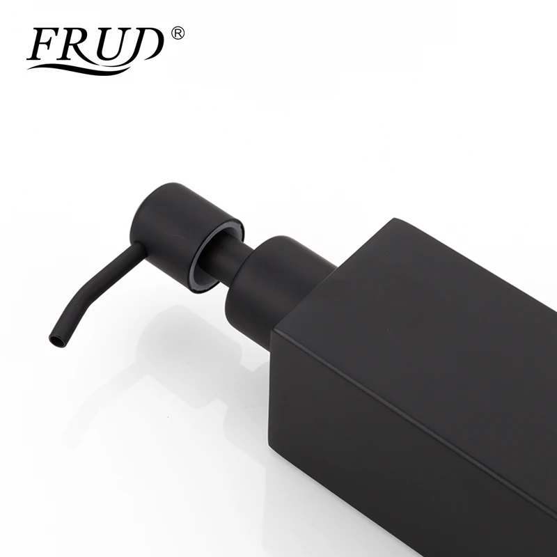 FRUD New Stainless Steel Hand Black Liquid Soap Dispenser Bathroom Accessories Kitchen Hardware Convenience Modern Y18004 FRUD New Stainless Steel Hand Black Liquid Soap Dispenser Bathroom Accessories Kitchen Hardware Convenience Modern Y18004