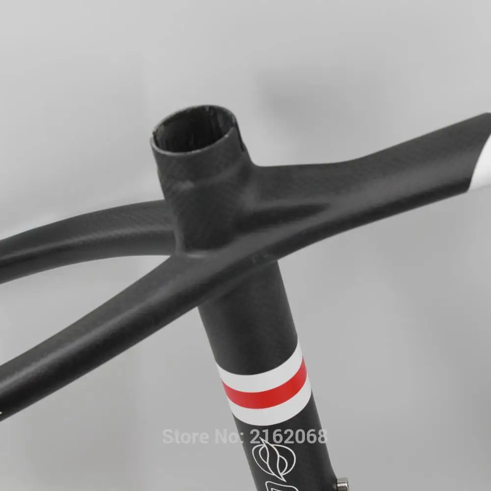 Clearance Brand New QILEFU Mountain bike matte 3K full carbon fibre MTB bicycle disc brake carbon frame thru axle 27.5/29er Free shipping 3