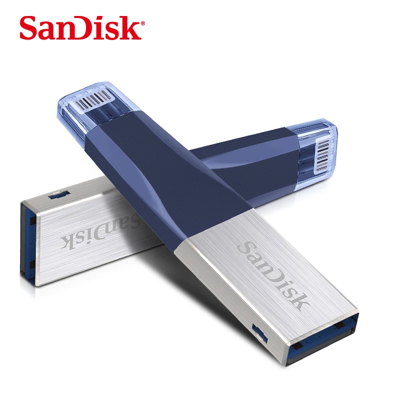 SanDisk USB флэш накопитель OTG USB 3,0 64 Гб Флеш накопители Lightning usb-накопитель для iPhone iPad MFI Memory Stick