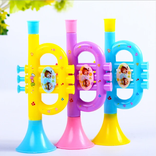 1PC Baby Music Toys Early Education ToyColorful Baby Music Toys Musical Instruments For Kids Trumpet Random Color 1