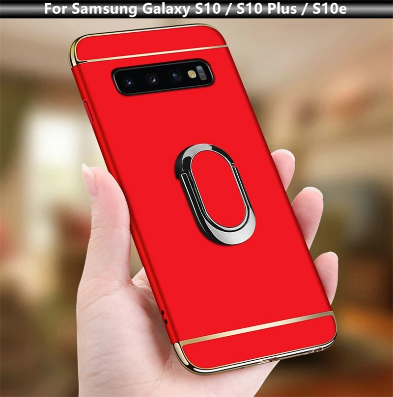 Для samsung Galaxy S10 Plus, роскошное магнитное кольцо, ультра тонкий матовый Жесткий ПК держатель, чехол для телефона для samsung S10e S10 Lite, чехол Coqa