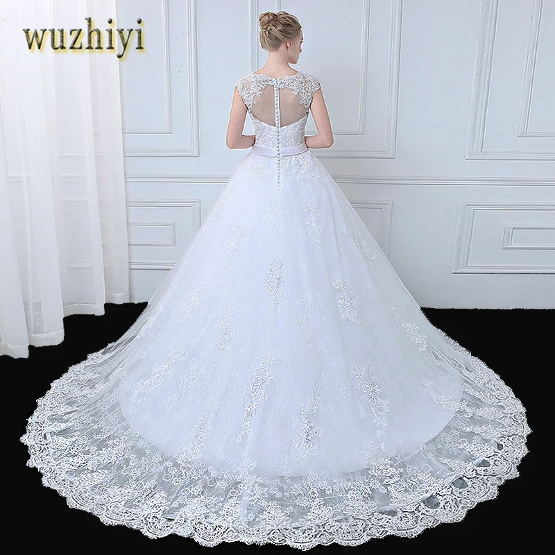 Wuzhiyi vestido de noiva свадебное платье бальное платье с кружевной аппликацией vestido de casamento robe mariage trouwjurken платье невесты