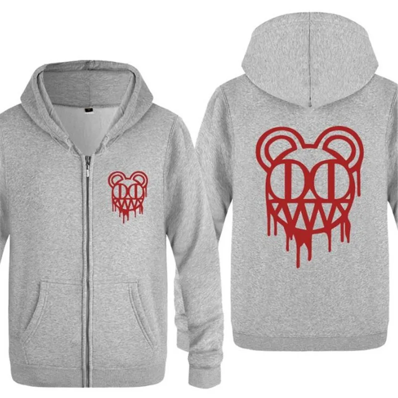 

Mens Hoodie Rock Radiohead Printed Hoodies Men Fleece Long Sleeve Zipper Jacket Coat Sweatshirt Hip Hop Skate Tracksuit Big Size