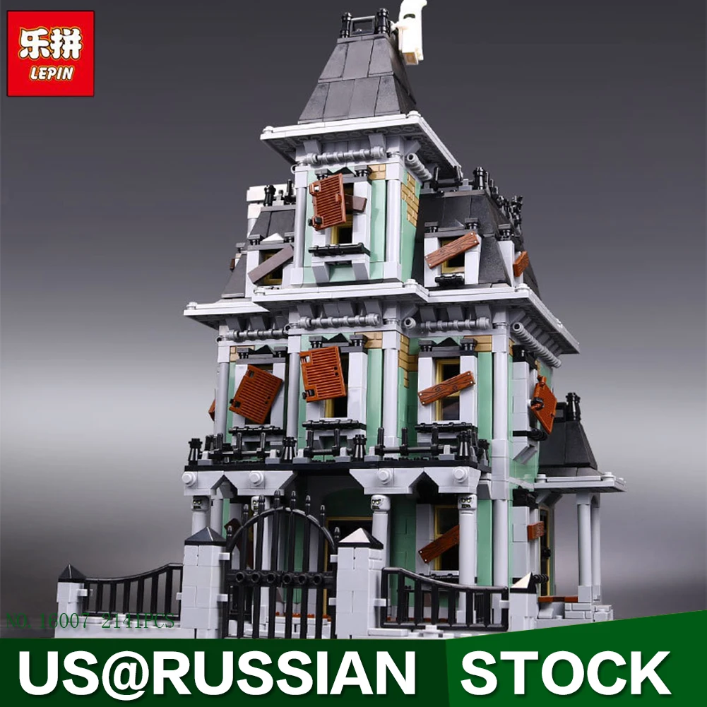 

New LEPIN 16007 2141Pcs Monster fighter The haunted house Model set Building Kits Model Compatible With 10228 Gifts