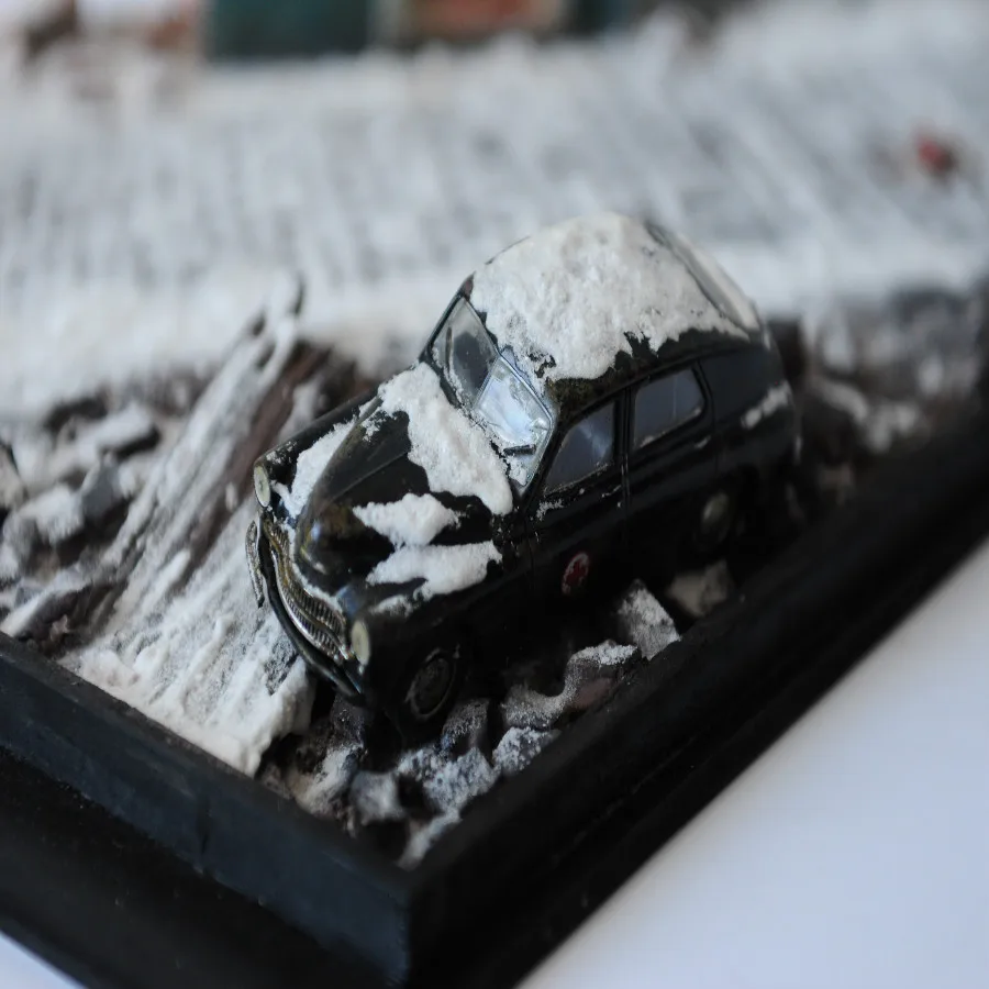 snow model train layout (9)
