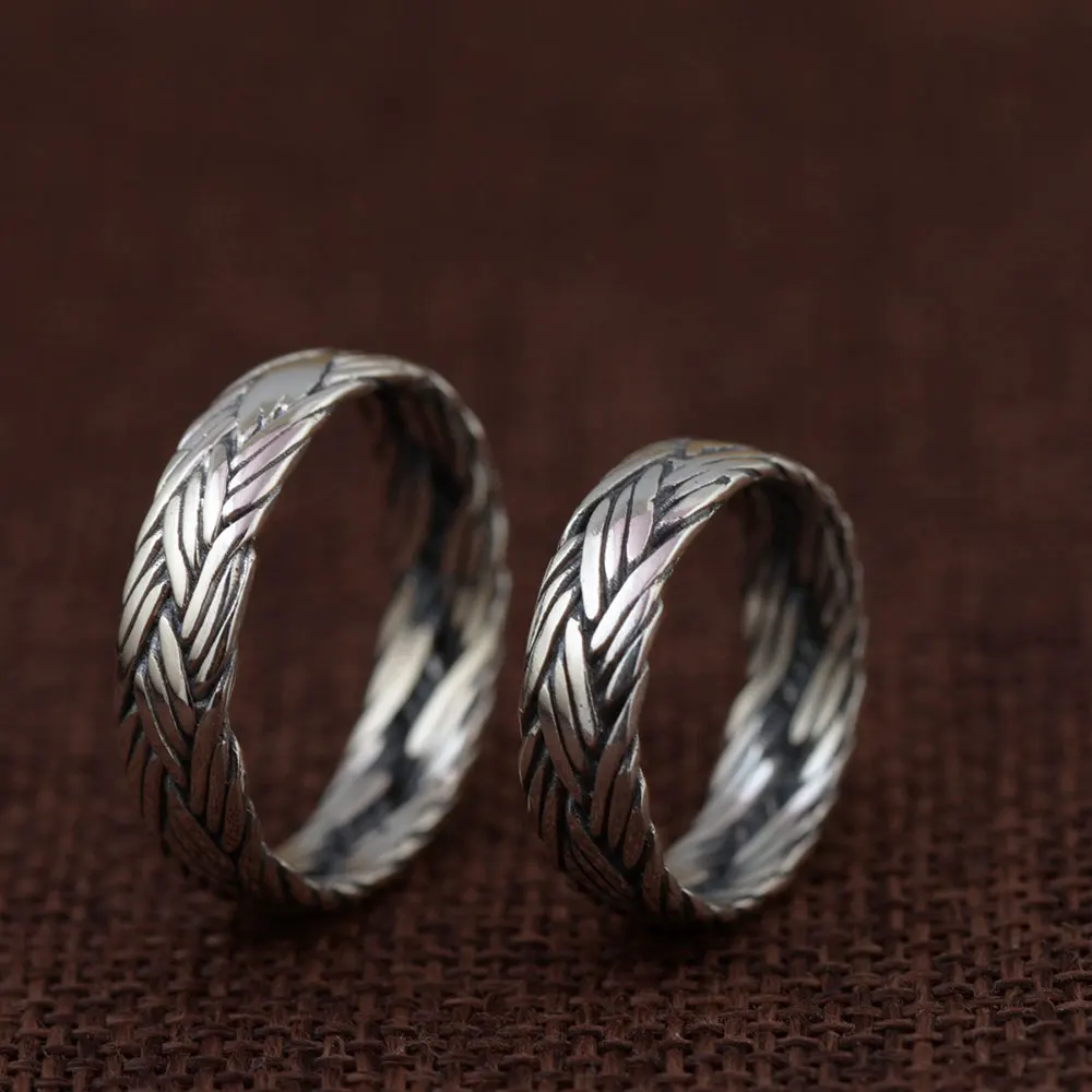 

FNJ 925 Silver Rings for Women Jewelry Lover Fashion 100% Pure S925 Sterling Solid Thai Silver Ring Size 6-13