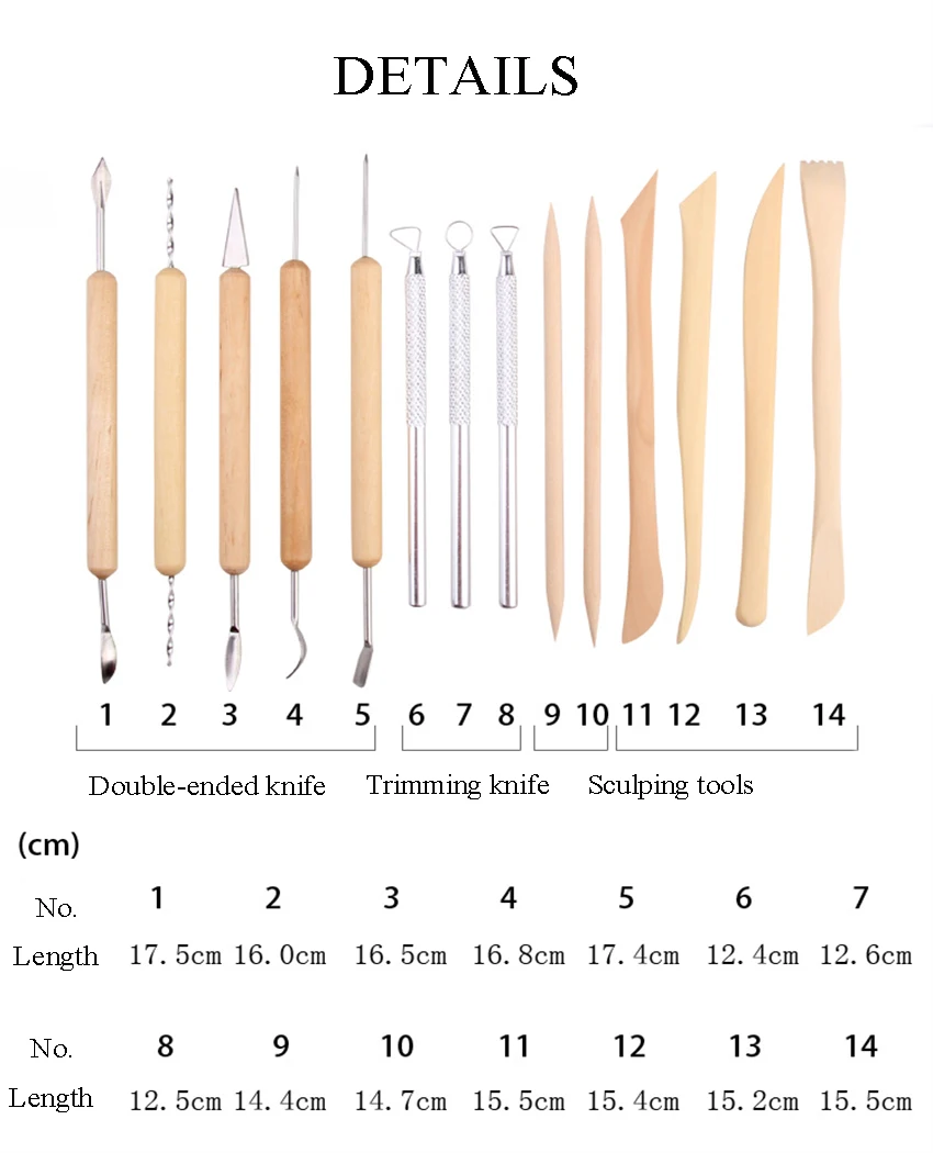 ferramentas para argila kit de ferramentas para escultura em madeira com moldagem de caixa