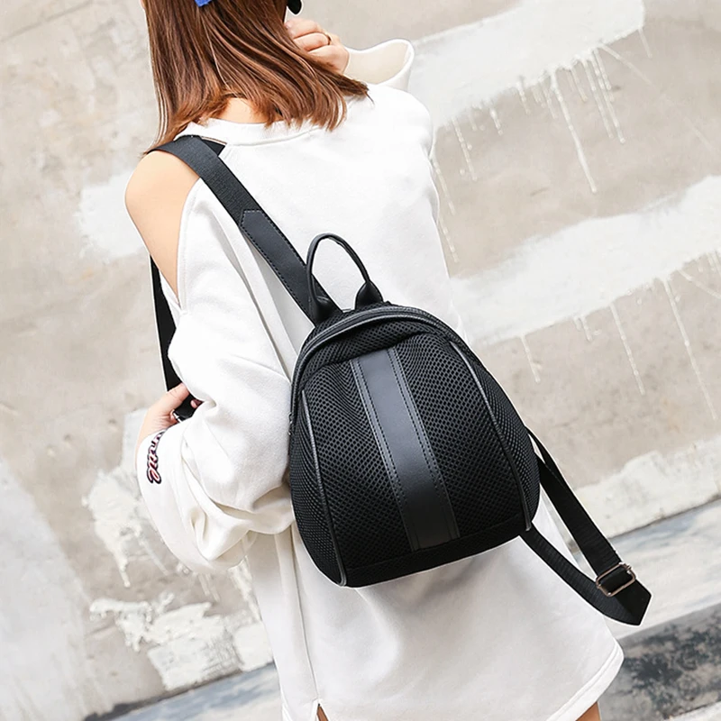 

Cute Knapsack Mini Backpack Women Bags Designer Large Capacity Breathable Mesh Fabric for Female Travel Shopping New Fashion