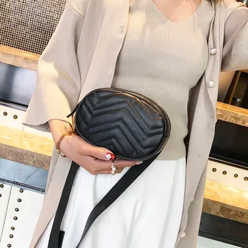 

Waist Bag Women Streetwear Fashion Women Pure Color Leather Messenger Shoulder Bag Chest Bag сумка на пояс бананка
