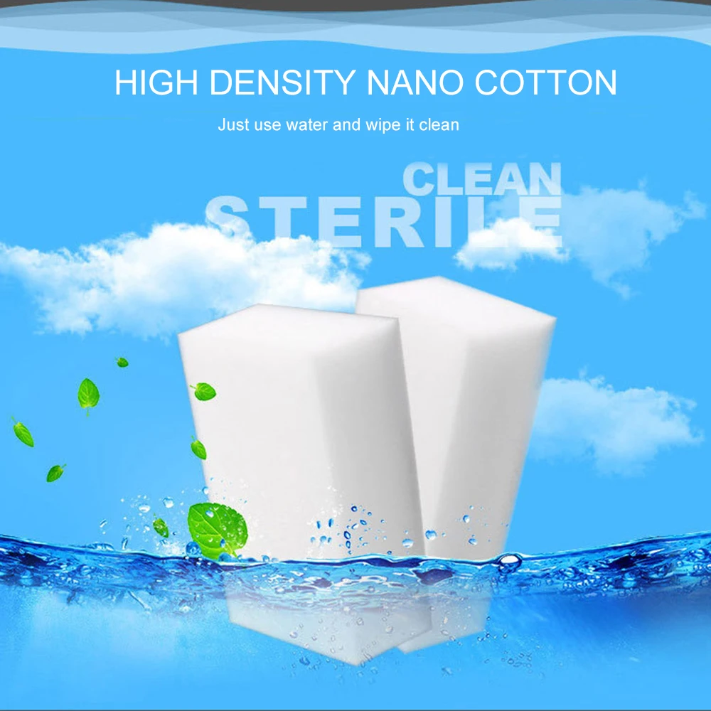 

1pcs White Magic Cleaning Sponge Super Washing Scrub Decontamination Compression Tool Kitchen Bathroom Accessories