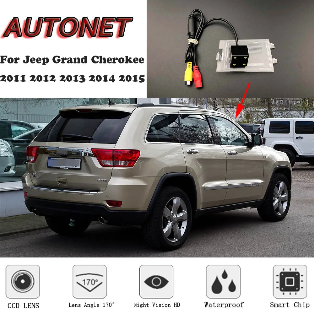 Автомобильная камера заднего вида для Jeep Grand Cherokee WK2 2011 2012 2013 2014 2015 номерного