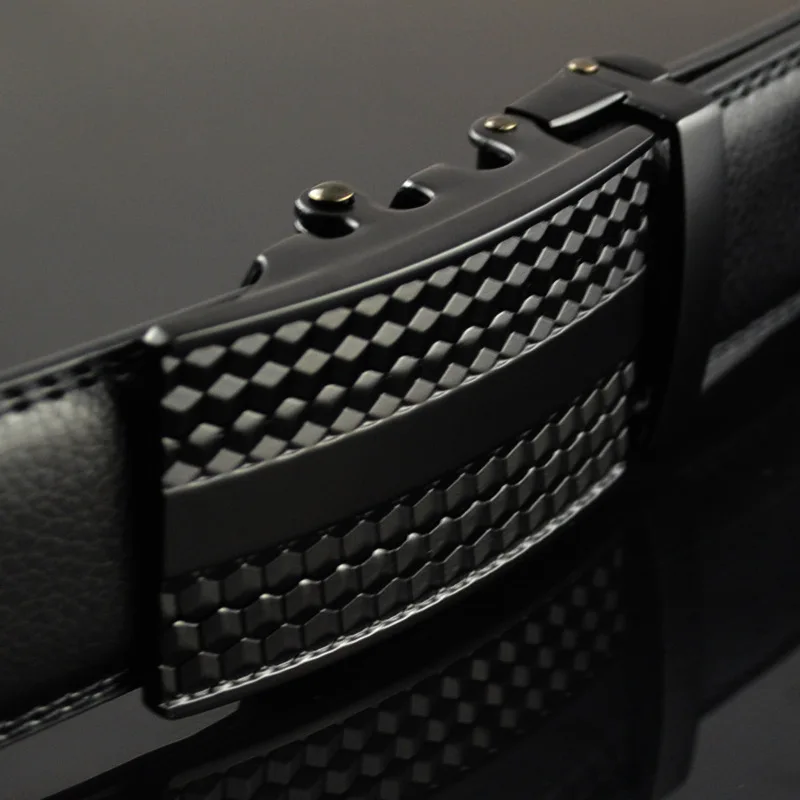 Мужской кожаный ремень Musenge дизайнерский роскошный автоматический ремень|mens belts