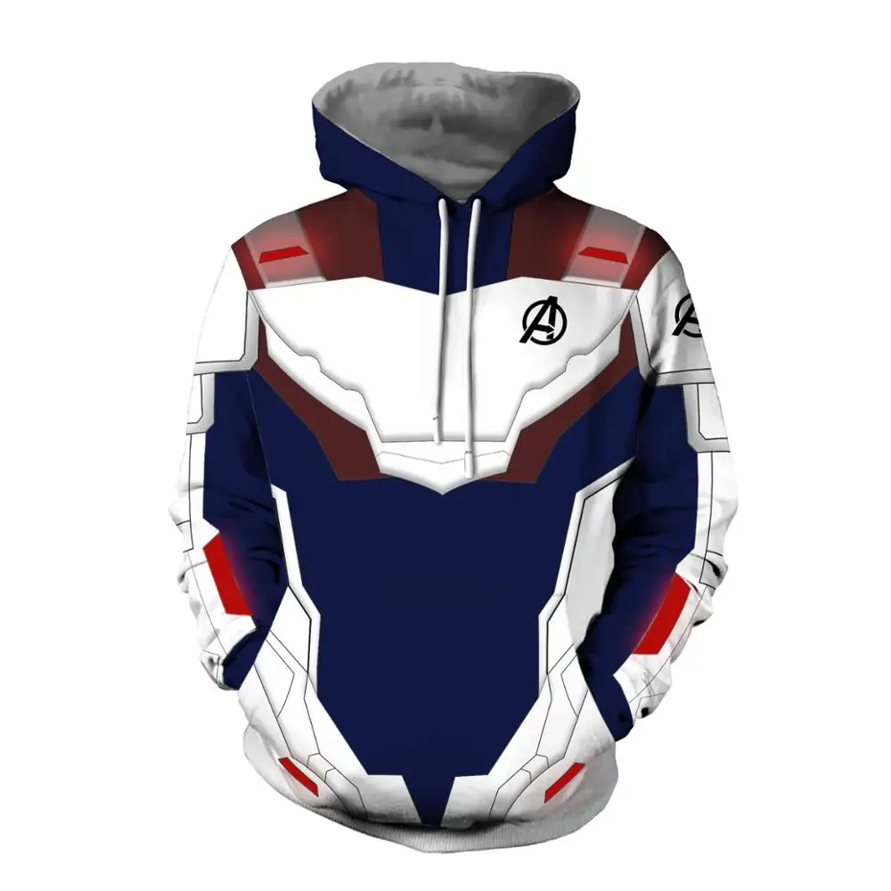 Avengers Endgame Quantum Realm 3D Hoodies Men Marvel Fans Hip Hop Sweatshirt Pullover Pocket Streetwear Outerwear Drop Shipping