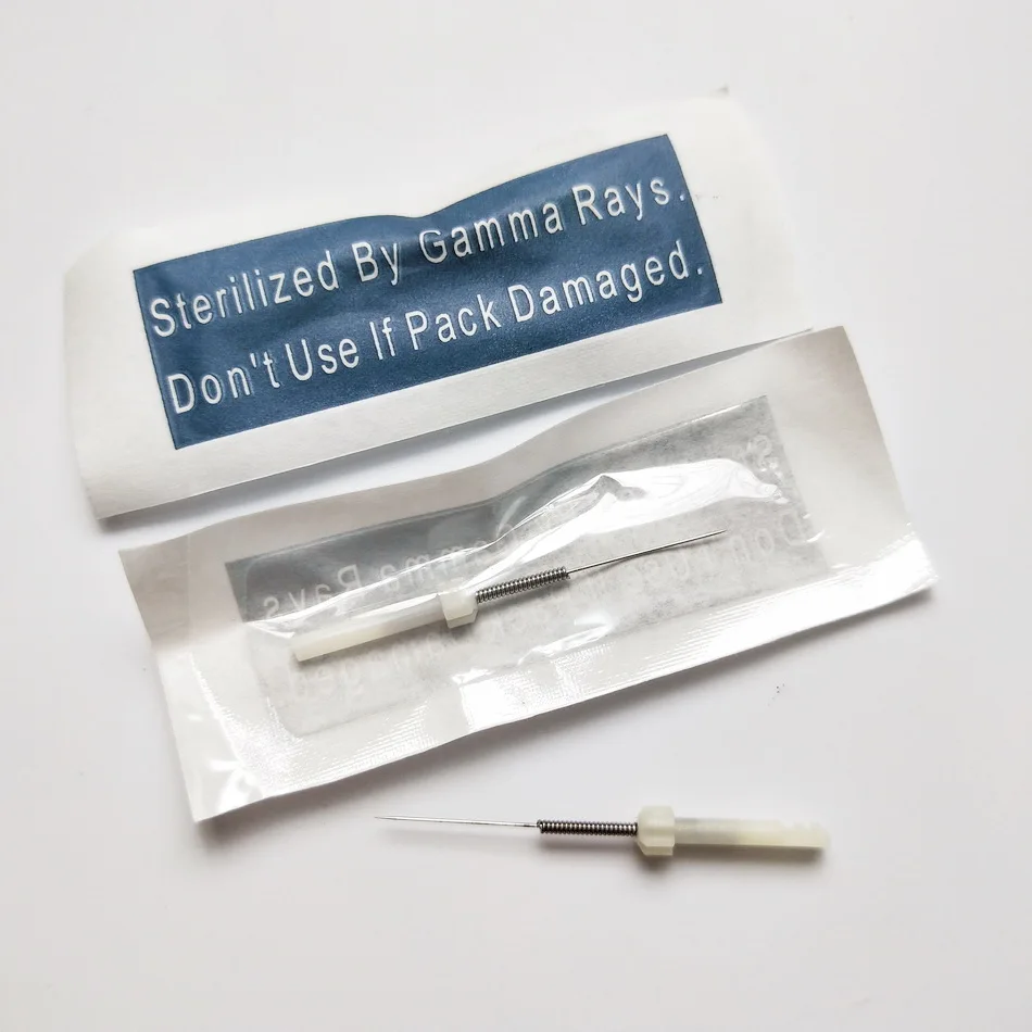

50pcs 1R Round Needles Deluxe Taiwan Dargon Machine Needles For Permanent Makeup Eyebrow/Eyeliner/Lip