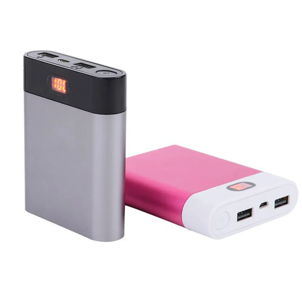 Aluminum Alloy Power Bank Case Battery Charger Box Case Charging Kitin Battery Charger Cases