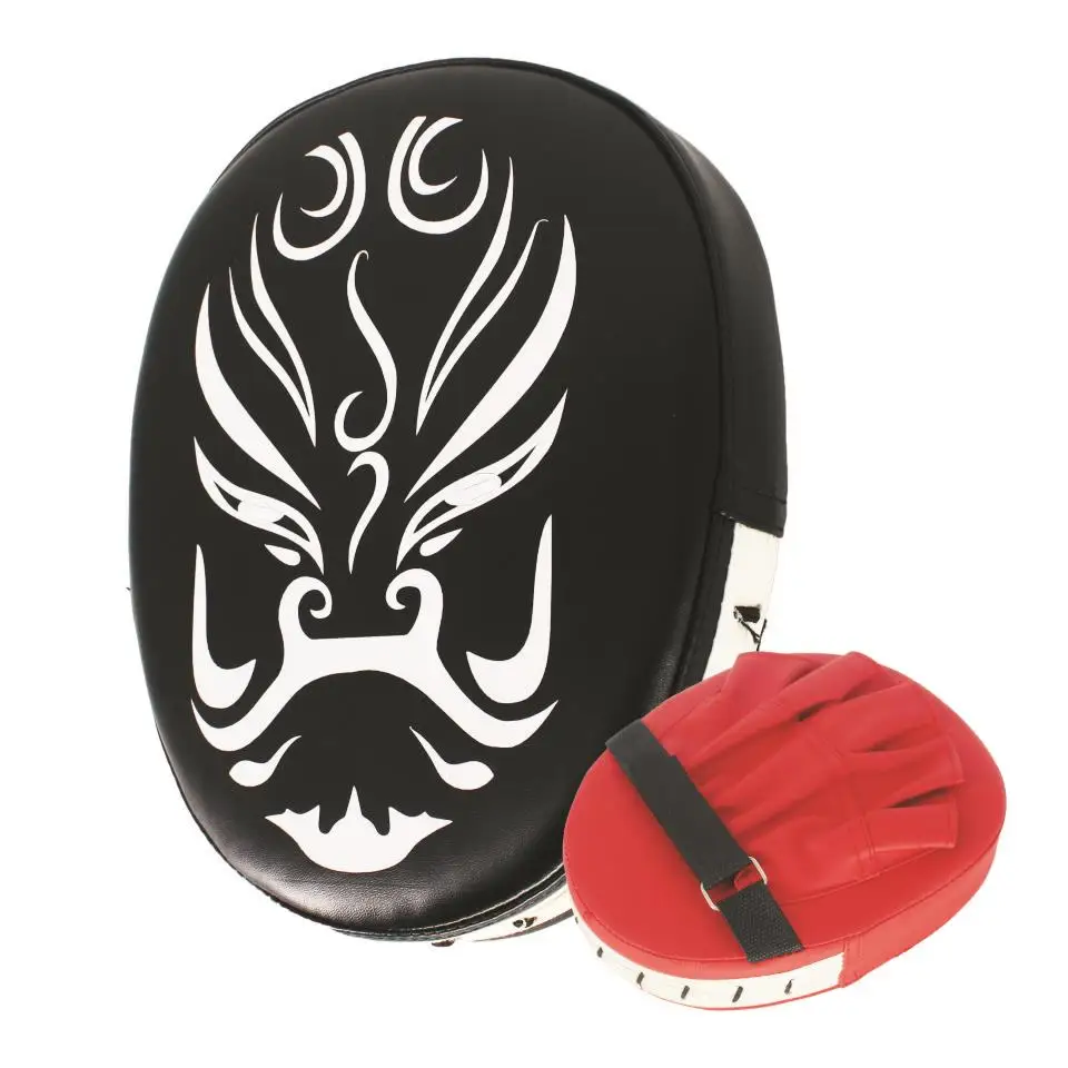 

SUOTF Red Black Peking Opera Facebook Kung Fighting Ferocious Sports Hand Target Tiger Muay Thai boxing gloves MMA glove box