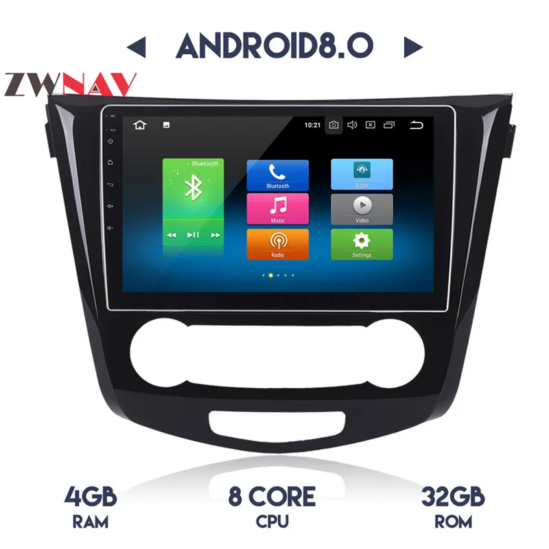 Flash Deal 4G+32G Octa Core Android 8.0 car multimedia player gps navigation video 2 din car audio for Nissan X-TRAIL Qashqai Dualis Rouge 9