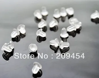 

free shipping 2000pcs/lot Earrings Jewelry Accessories bullet plastic ear plugging/blocked,Earring back!Earring earplug