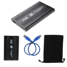 2,5 «Корпус для внешних жестких дисков USB 3,0 жесткий диск коробка чехол Caddy с USB 3,0 кабель шнур провод для 2,5 дюймов SATA жесткие диски