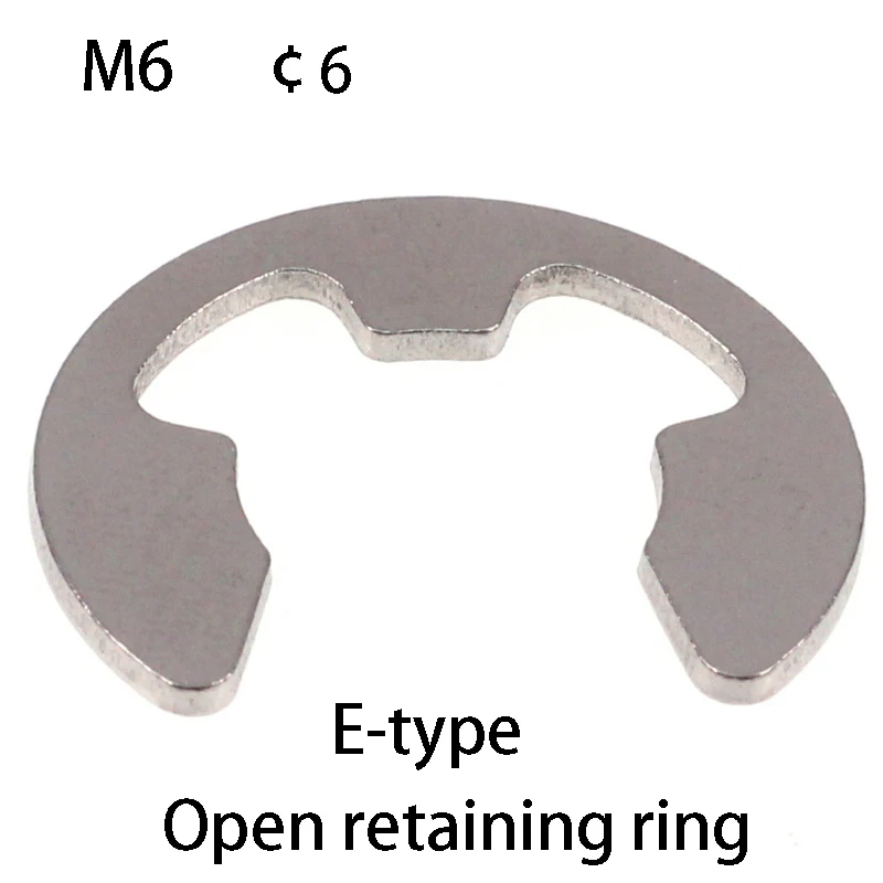 100pcs M6 DIN6799 GB896 Stainless Steel 304 Retaining Ring E type Snap