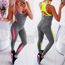 Women Jumpsuit Spring Summer Fitness Sports Running Jumpsuit Playsuit Sexy Slings Colorblocked Slim Bodysuit Casual Rompers Women Jumpsuit Spring Summer Fitness Sports Running Jumpsuit Playsuit Sexy Slings Colorblocked Slim Bodysuit Casual Rompers
