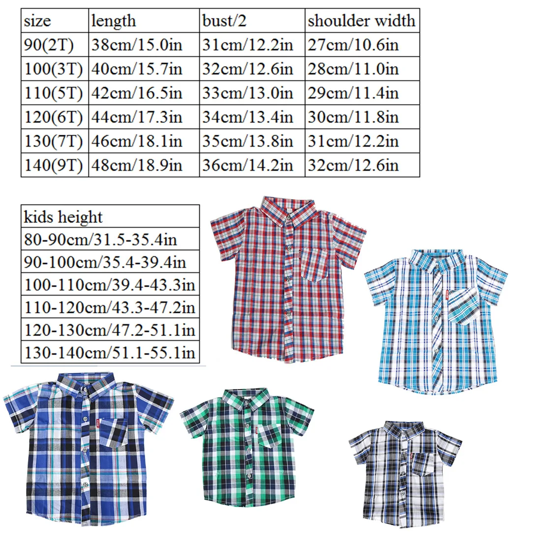 Одежда для малышей рубашка для малышей Летняя Повседневная блуза для маленьких мальчиков хлопковая рубашка в клетку с короткими рукавами и отворотами в стиле коллажа на возраст от 3 до 8 лет