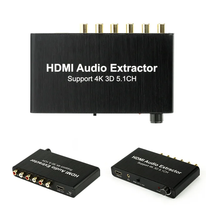 Американский стандарт 5 в 1 а адаптер питания HDMI аналоговый аудио экстрактор