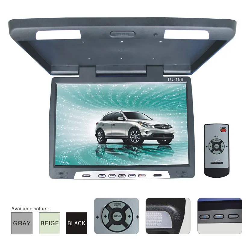 Автоматический 19 дюймовый TFT ЖК монитор для крыши|lcd 720|monitor with built in tvlcd monitor factory |