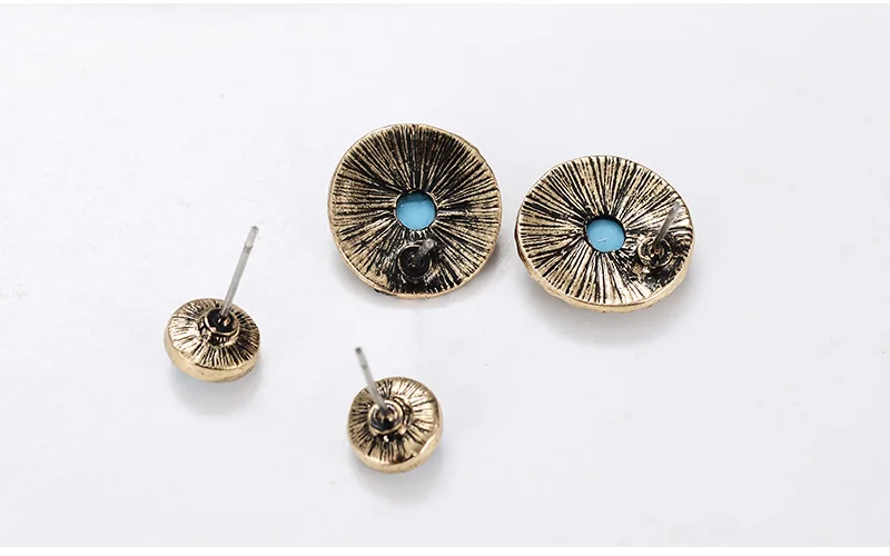 3 пары/Лот bijoux модные тибетские бриллиантовые серьги белого и синего цвета